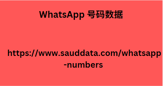 WhatsApp 号码数据